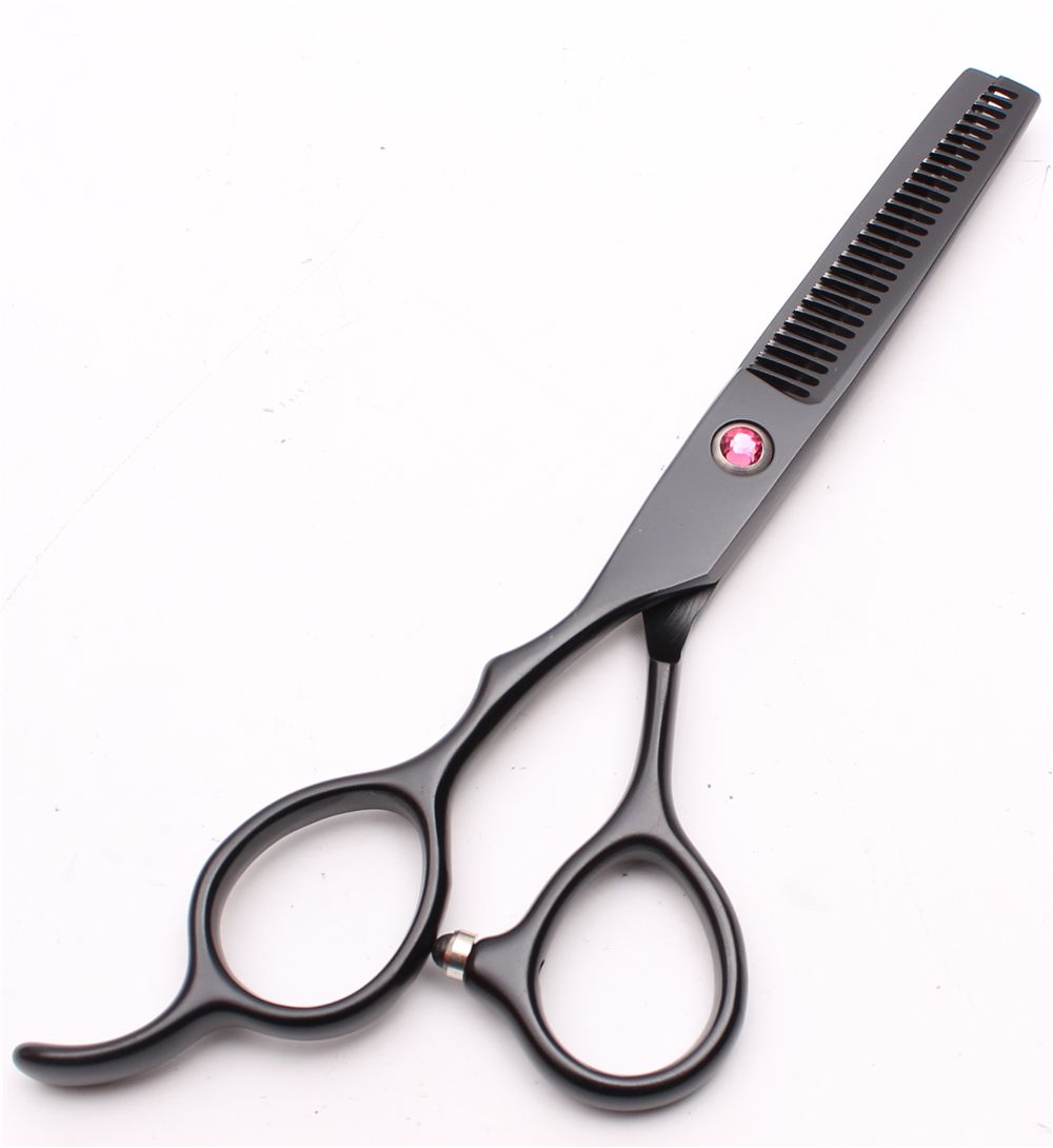 5 5 16cm Japan 440C Left Hand Scissors Customized Logo Black Professional  Human Hair Scissors Barber S Hairdressing Sal268p From Erfw897, $19.34